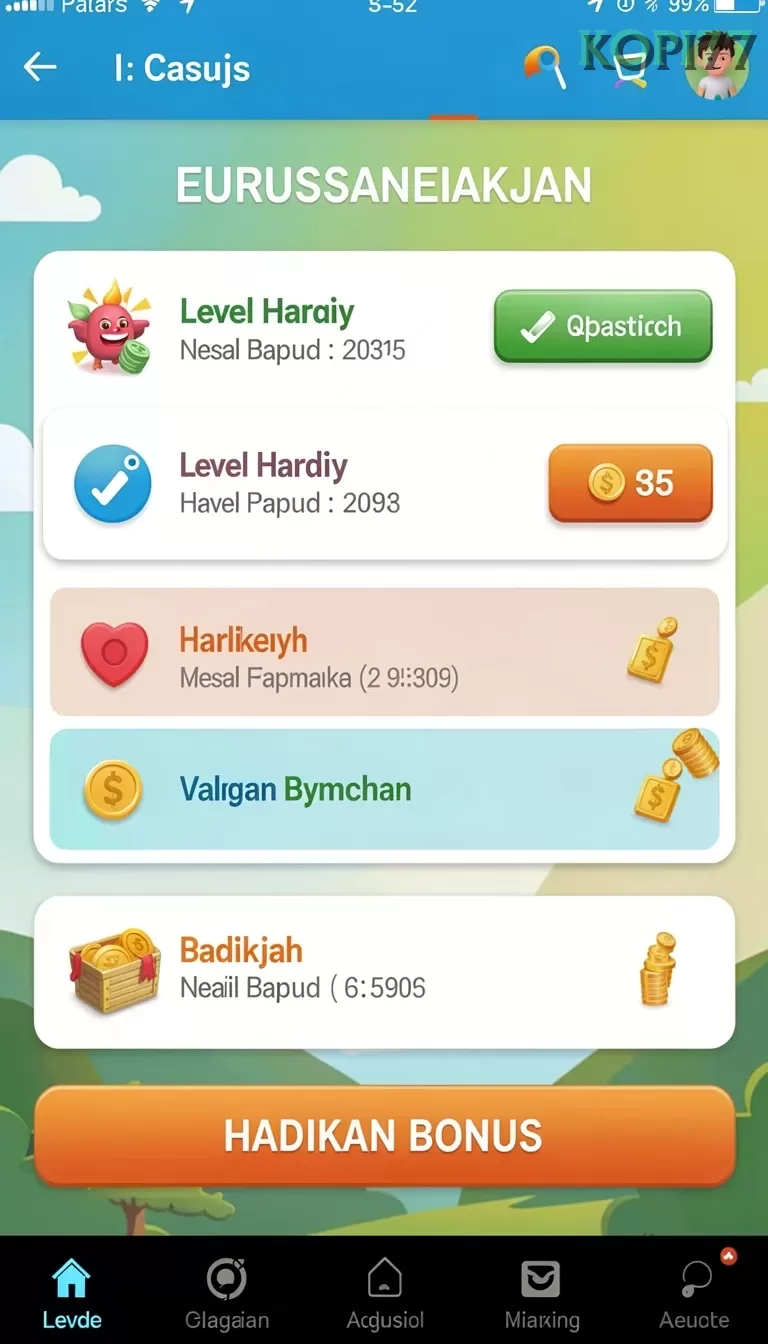 Cuplikan layar MPO08 — menu navigasi